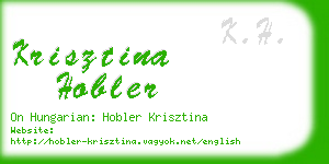 krisztina hobler business card